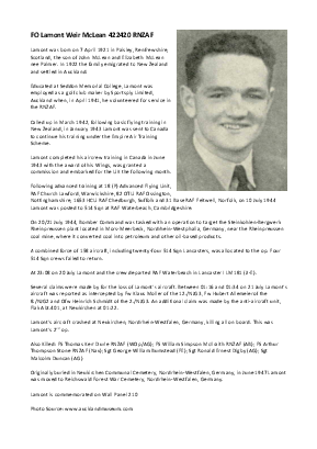 A preview of a PDF biography for McLean, Lamont Weir